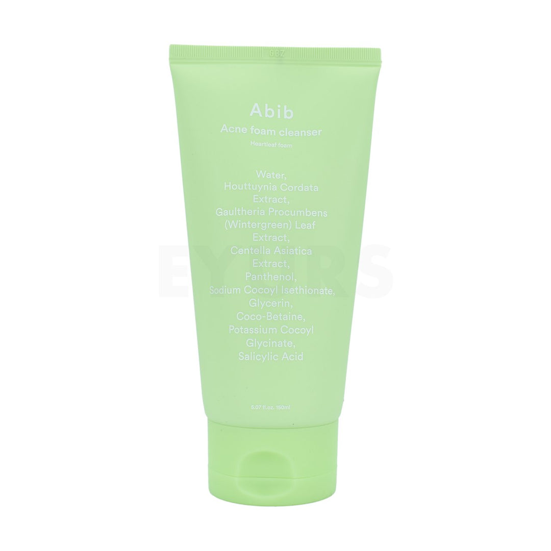 abib acne foam cleanser heartleaf foam