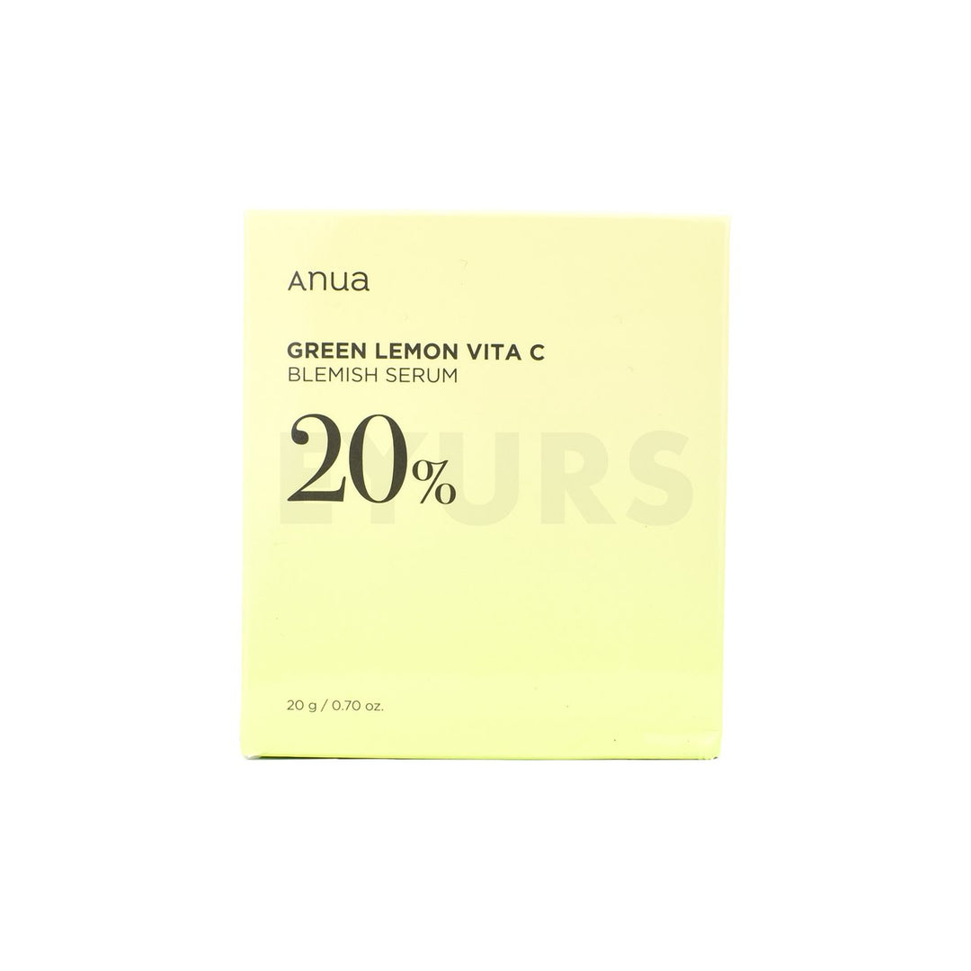 anua green lemon vita c blemish serum front side packaging