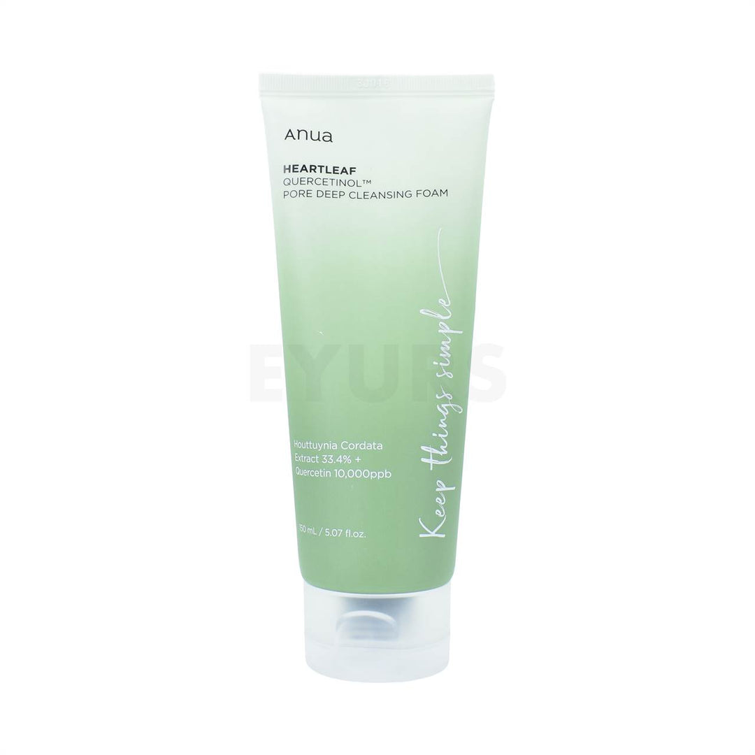 anua heartleaf quercetinol pore deep cleansing foam 150ml