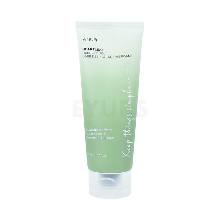 anua heartleaf quercetinol pore deep cleansing foam 150ml