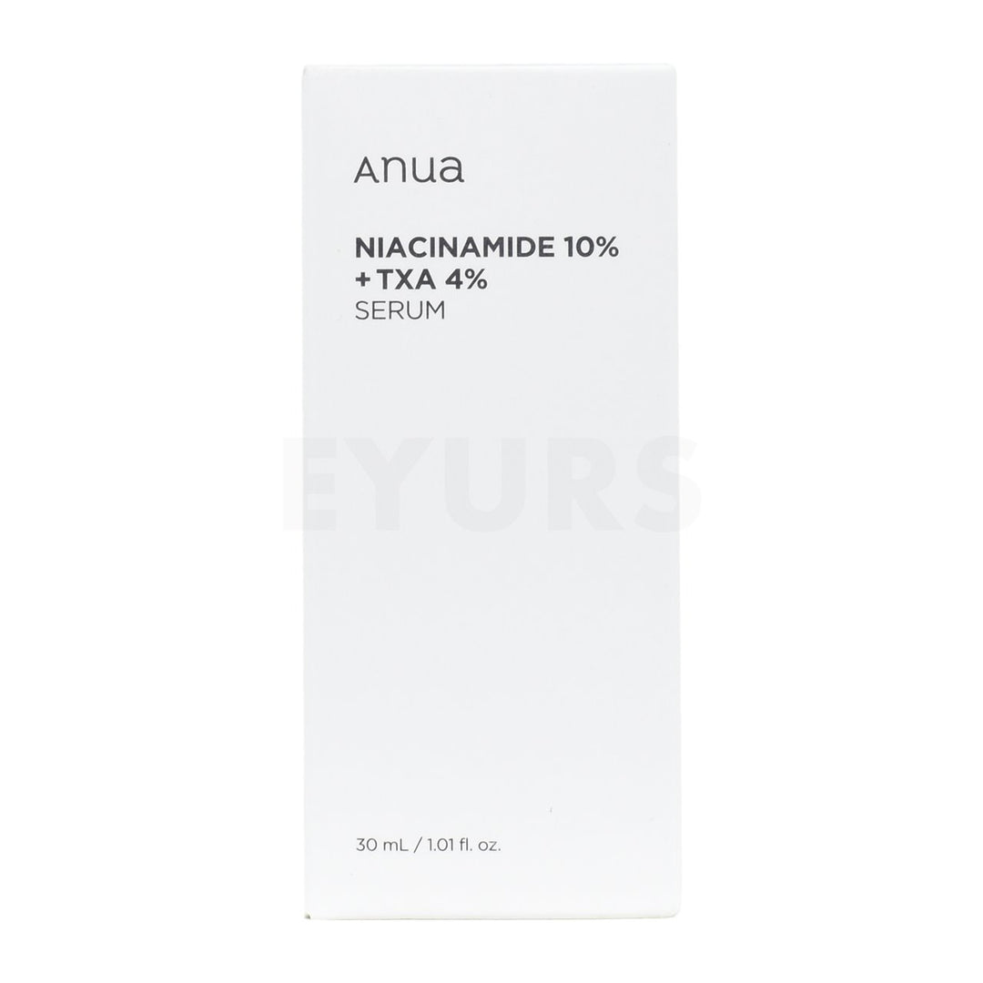 anua niacinamide 10 percent txa 4 percent serum front side packaging box