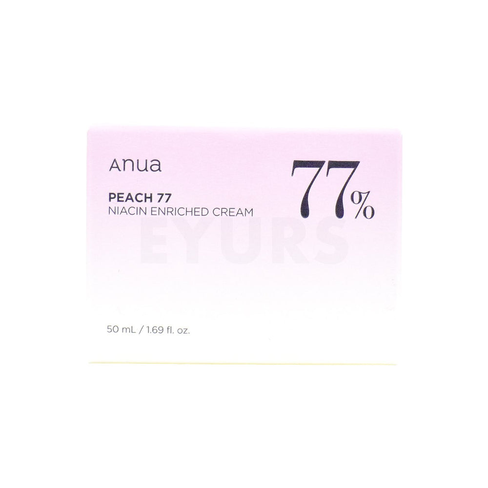 anua peach 77 niacin enriched cream front side packaging