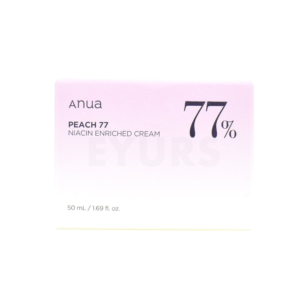 anua peach 77 niacin enriched cream front side packaging