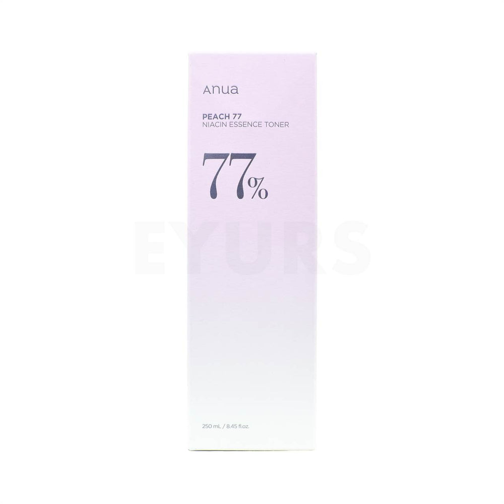 anua peach 77 niacin essence toner front side packaging