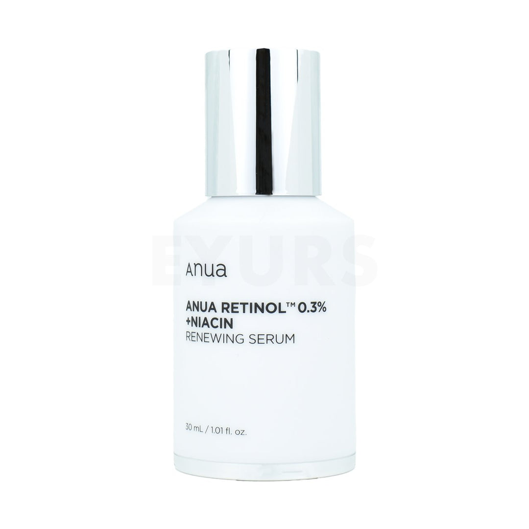 anua retinol 0.3 percent and niacin renewing serum front side of product