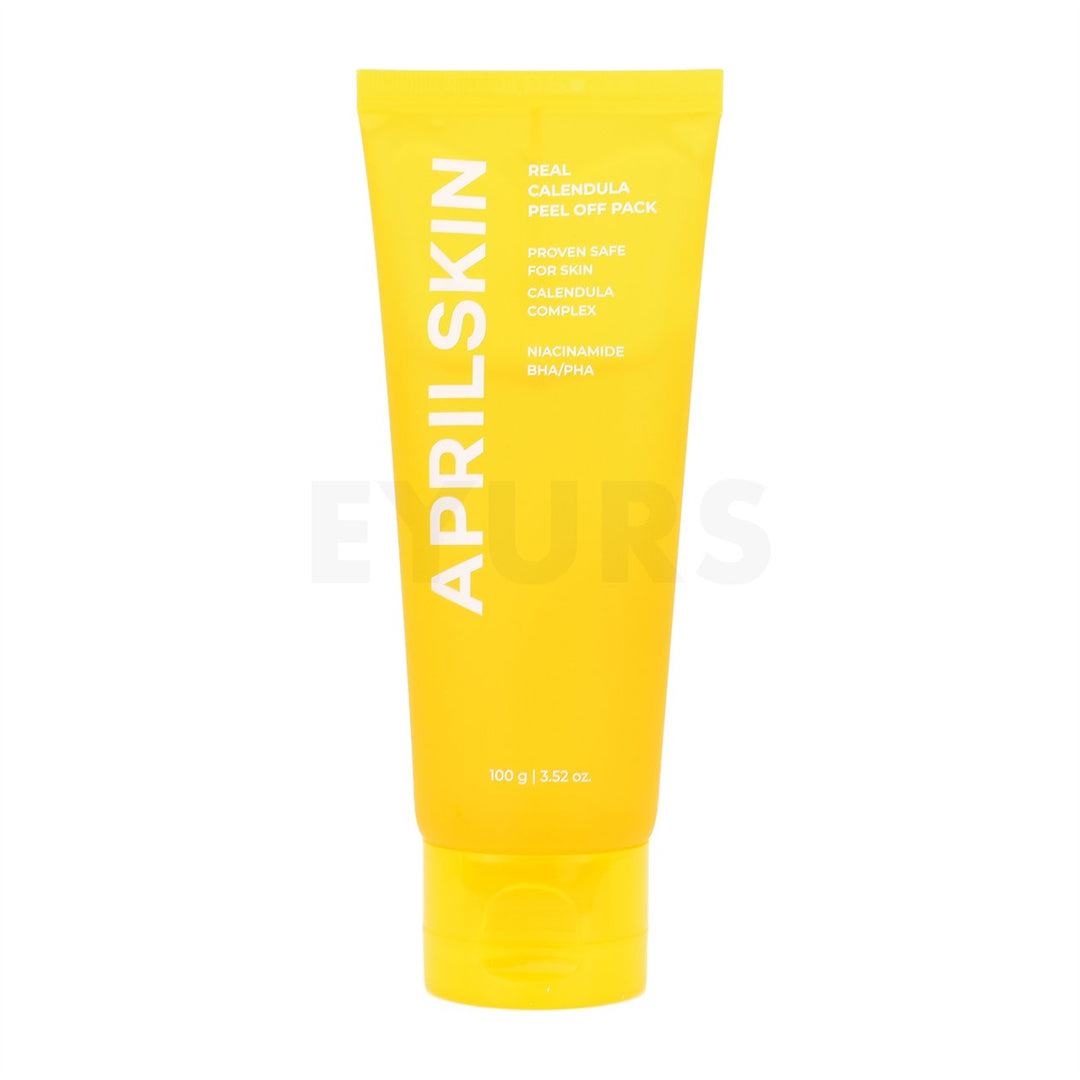 aprilskin real calendula peel off pack front side of product