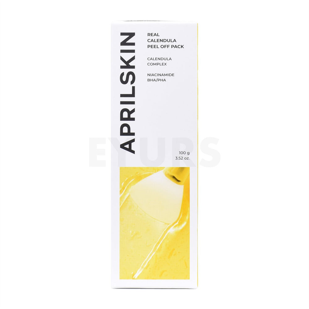 aprilskin real calendula peel off pack front side packaging box