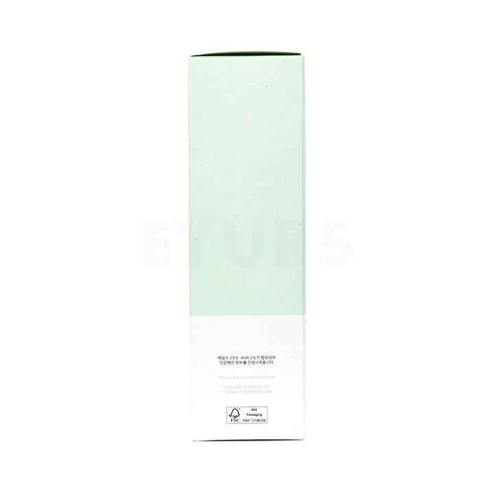 beauty of joseon green plum refreshing toner aha bha right side packaging box