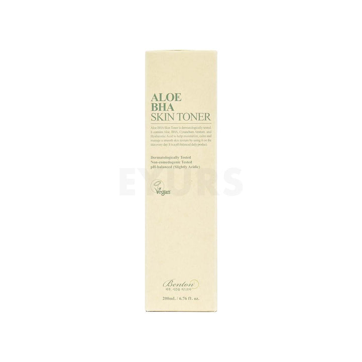 benton aloe bha skin toner front side packaging