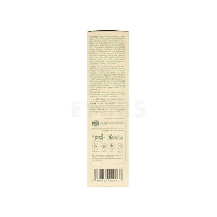 benton aloe bha skin toner right side packaging