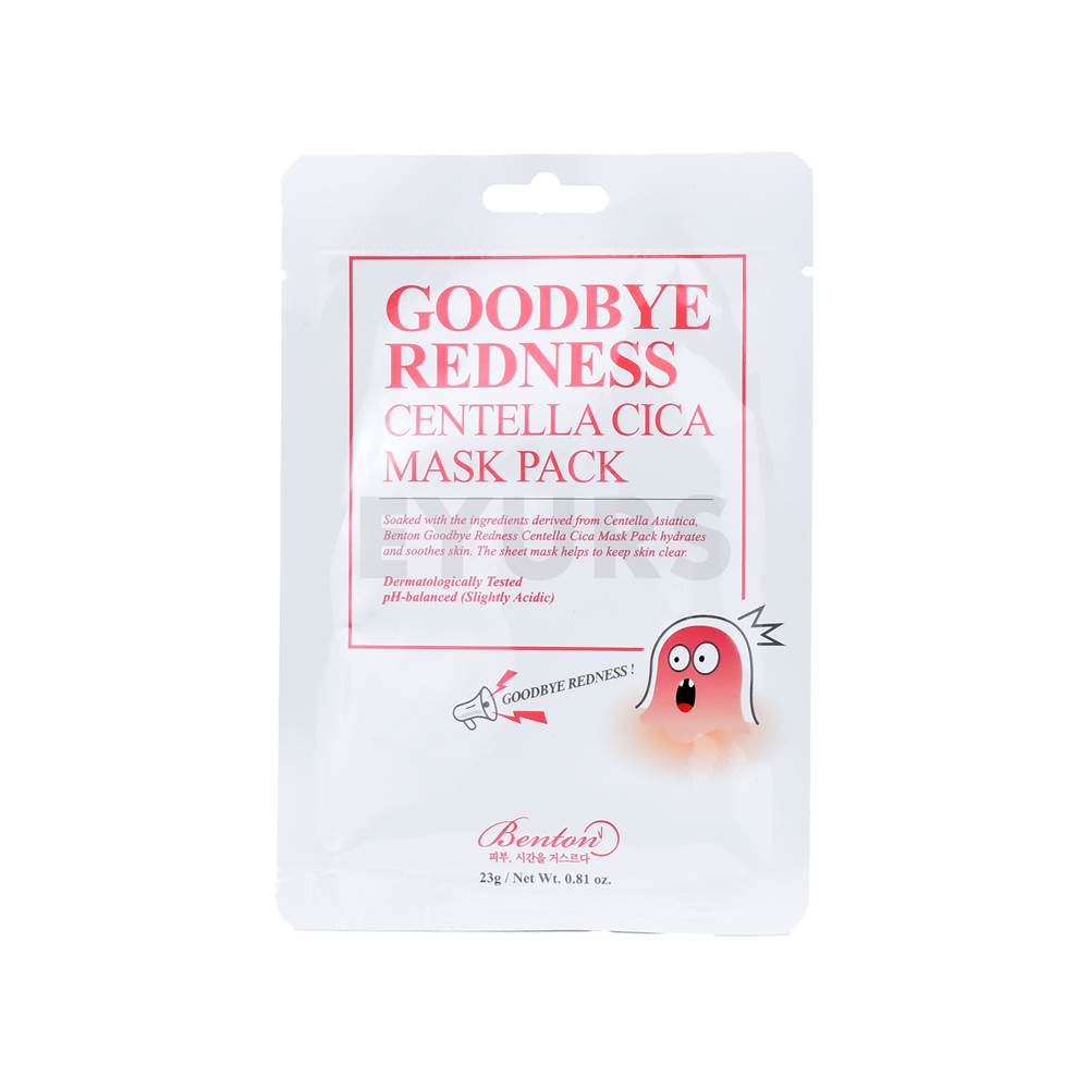 benton goodbye redness centella mask pack