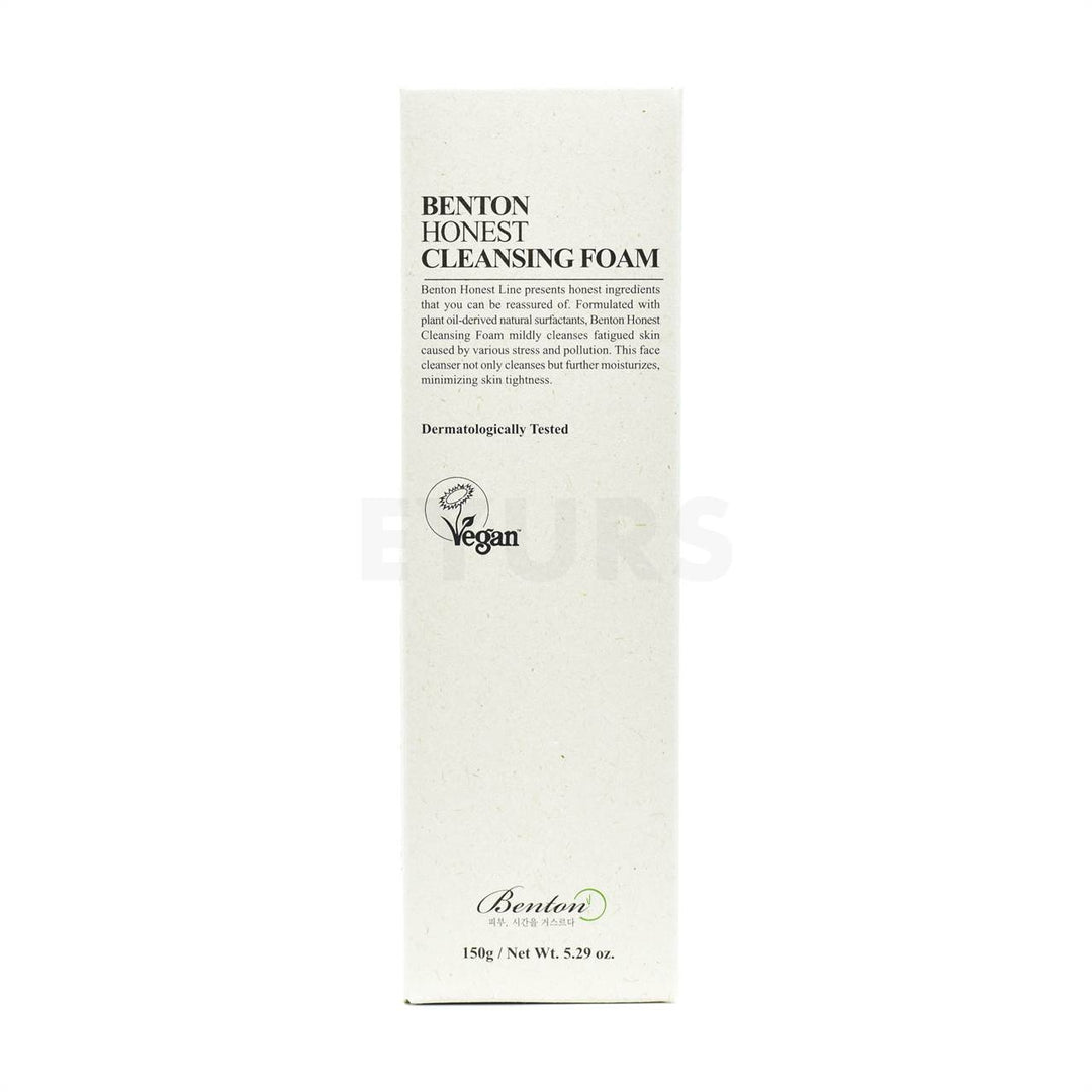 benton honest cleansing foam front side packaging