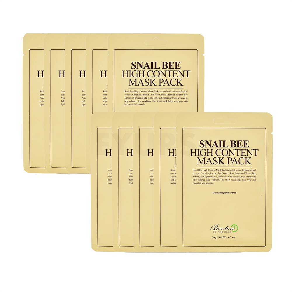 benton snail bee high content mask pack of 10