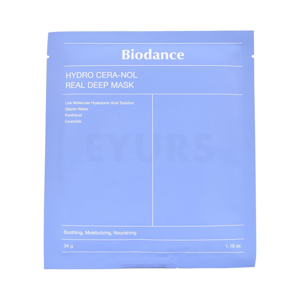 biodance hydro cera nol real deep mask front side of korean face mask