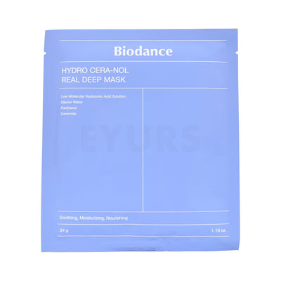 biodance hydro cera nol real deep mask front side of korean face mask