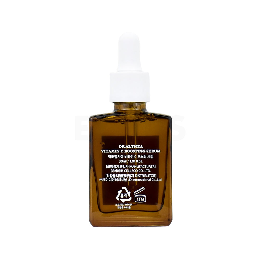 dr althea vitamin c boosting serum back side of product