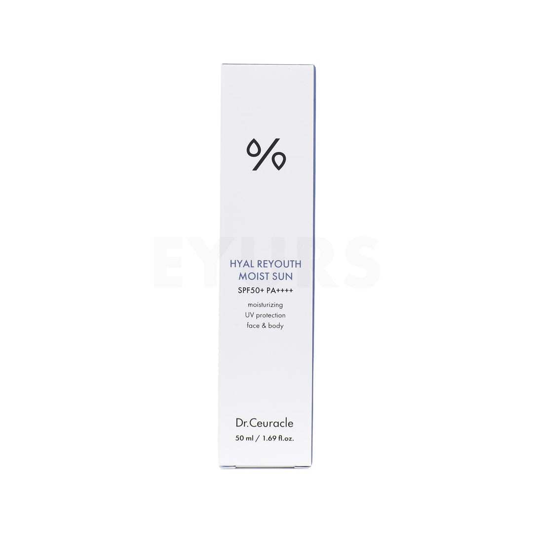 dr ceuracle hyal reyouth moist sunscreen front side packaging box