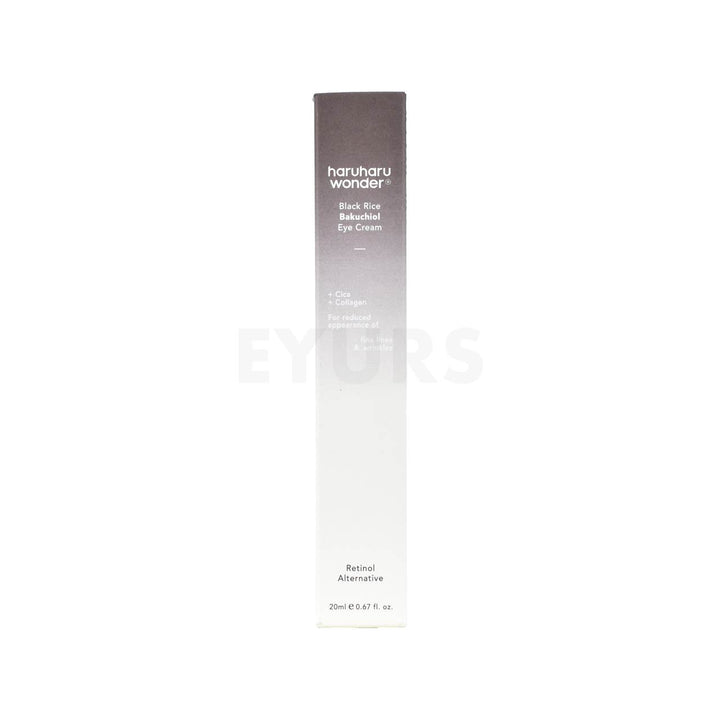 haruharu wonder black rice bakuchiol eye cream front side packaging