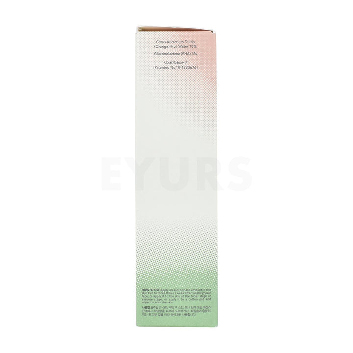 haruharu wonder centella 3 percent pha gentle liquid exfoliating serum left side packaging box