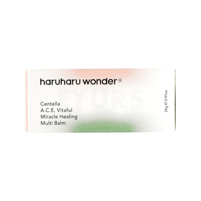 haruharu wonder centella ace vitaful miracle healing multi balm front side packaging