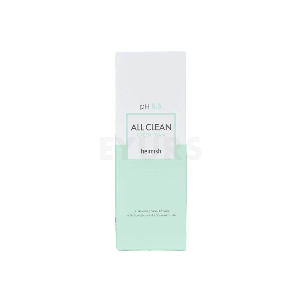 heimish all clean green foam cleanser front side packaging