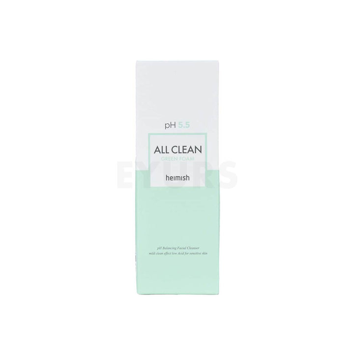 heimish all clean green foam cleanser front side packaging