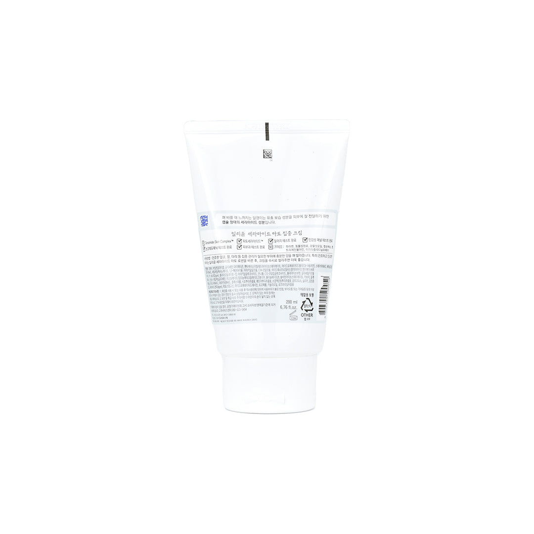 illiyoon ceramide ato concentrate cream back of product