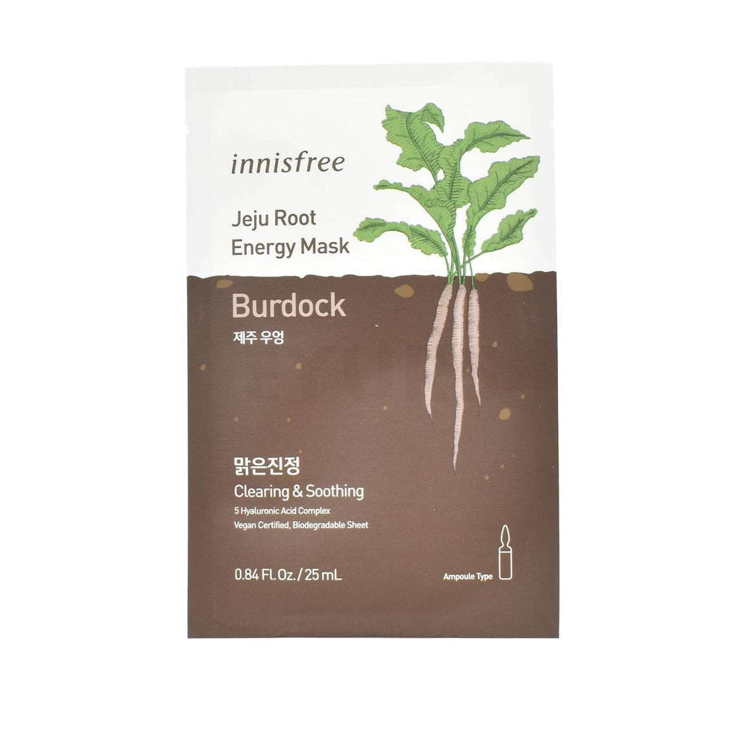 innisfree jeju root energy mask burdock