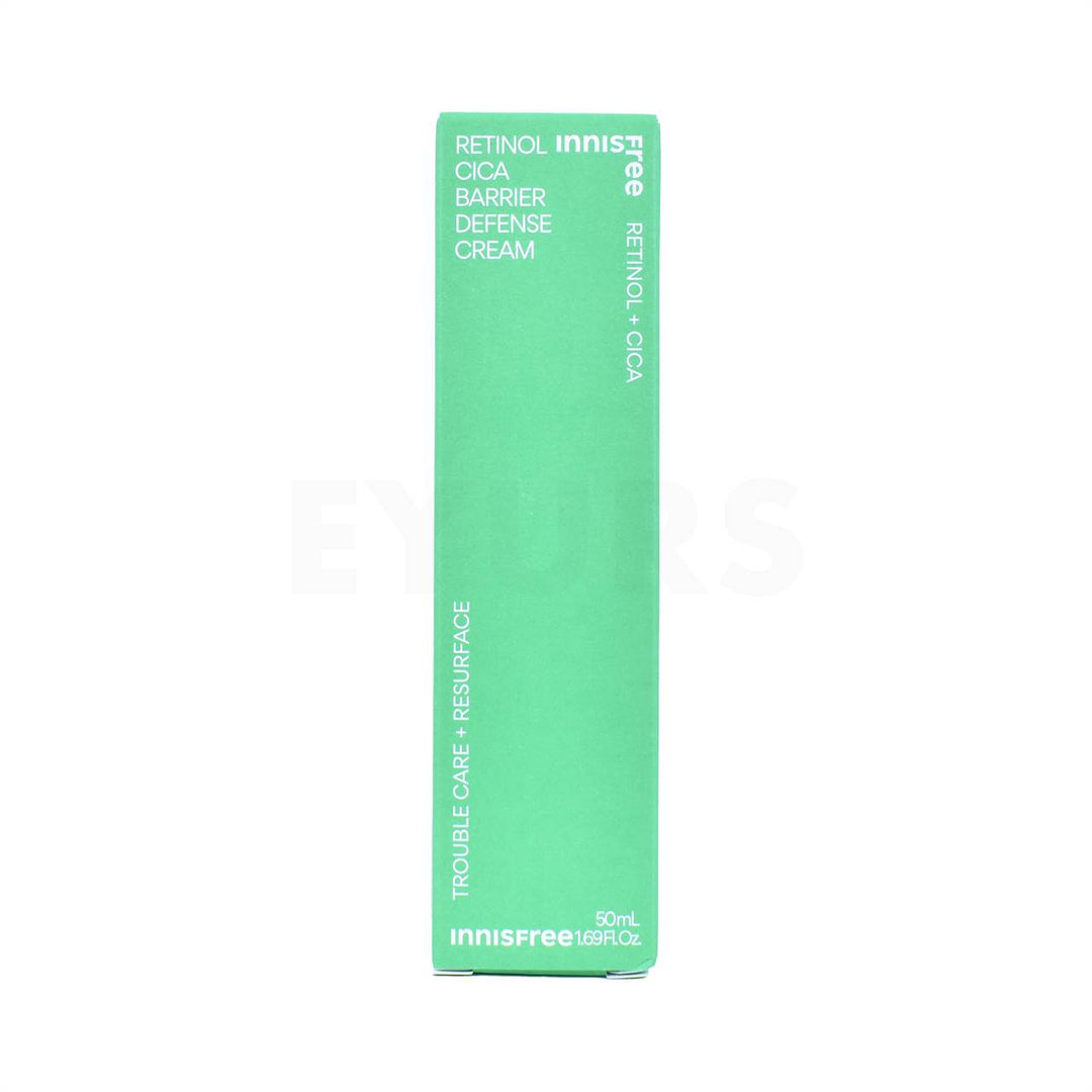 innisfree retinol cica barrier defense cream 50ml front side packaging