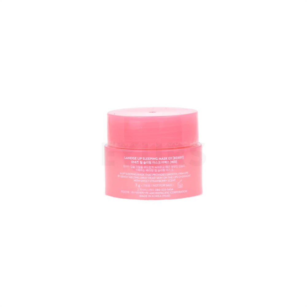 laneige lip sleeping mask ex mini 3g back of product