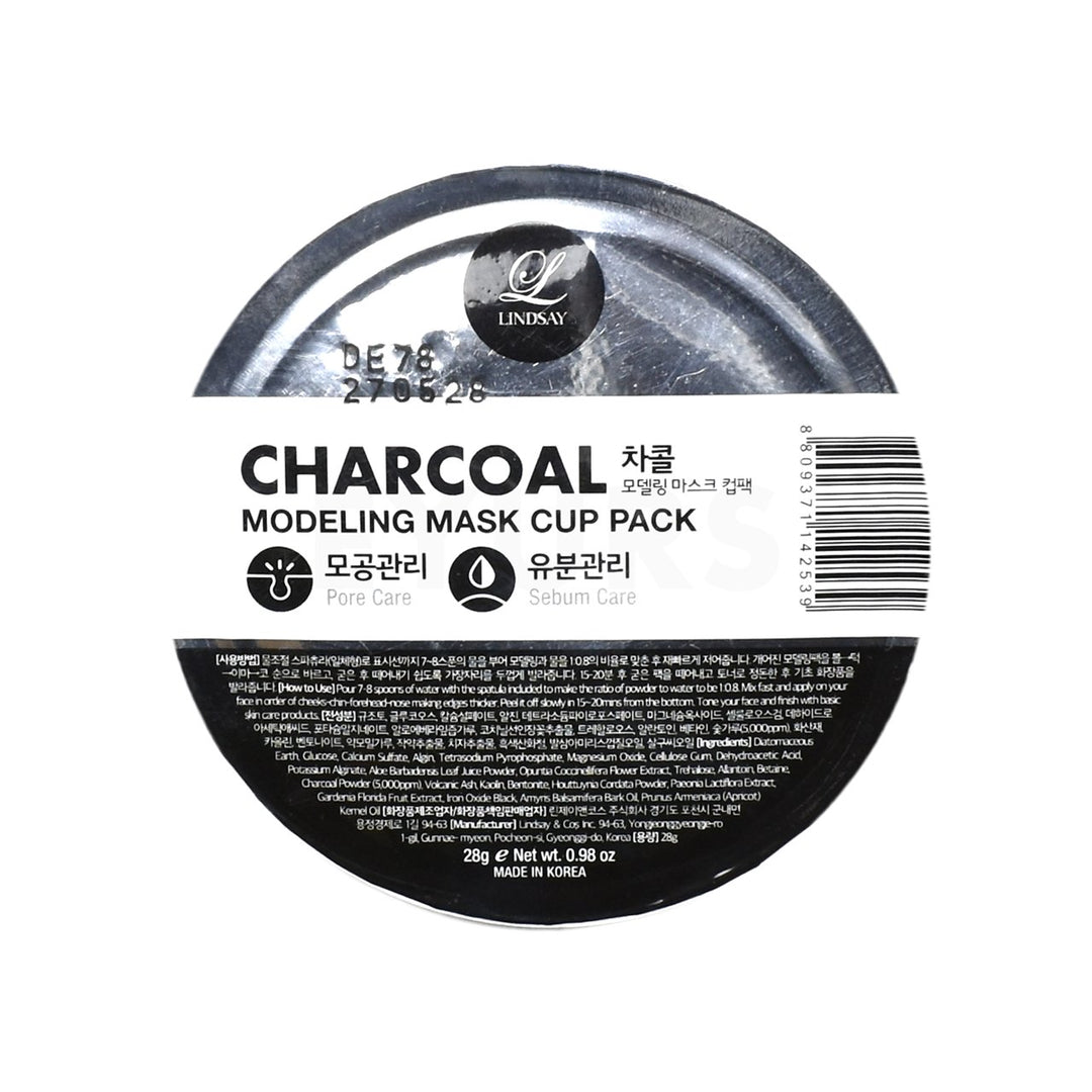 lindsay modeling mask cup pack charcoal