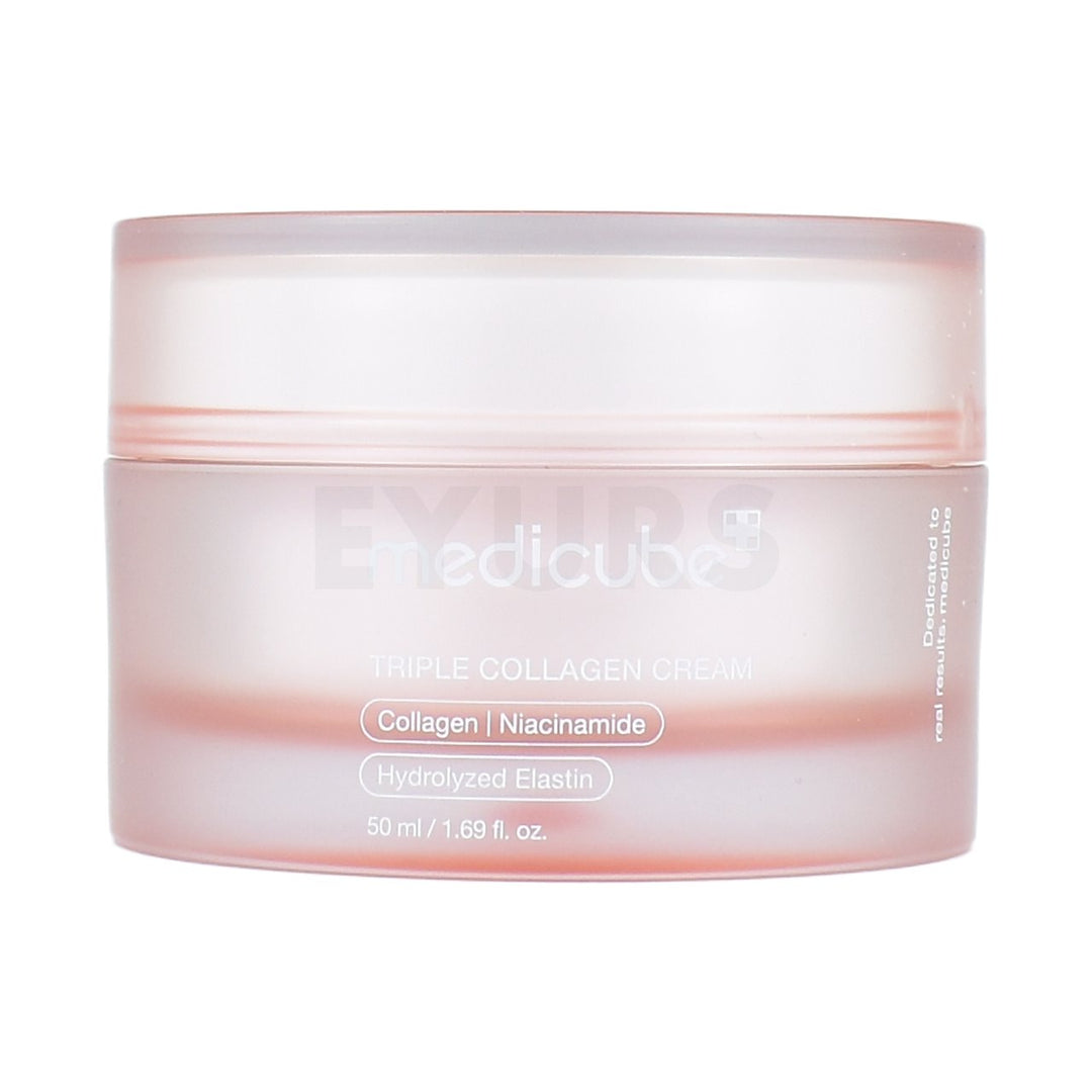 medicube triple collagen cream front side of product