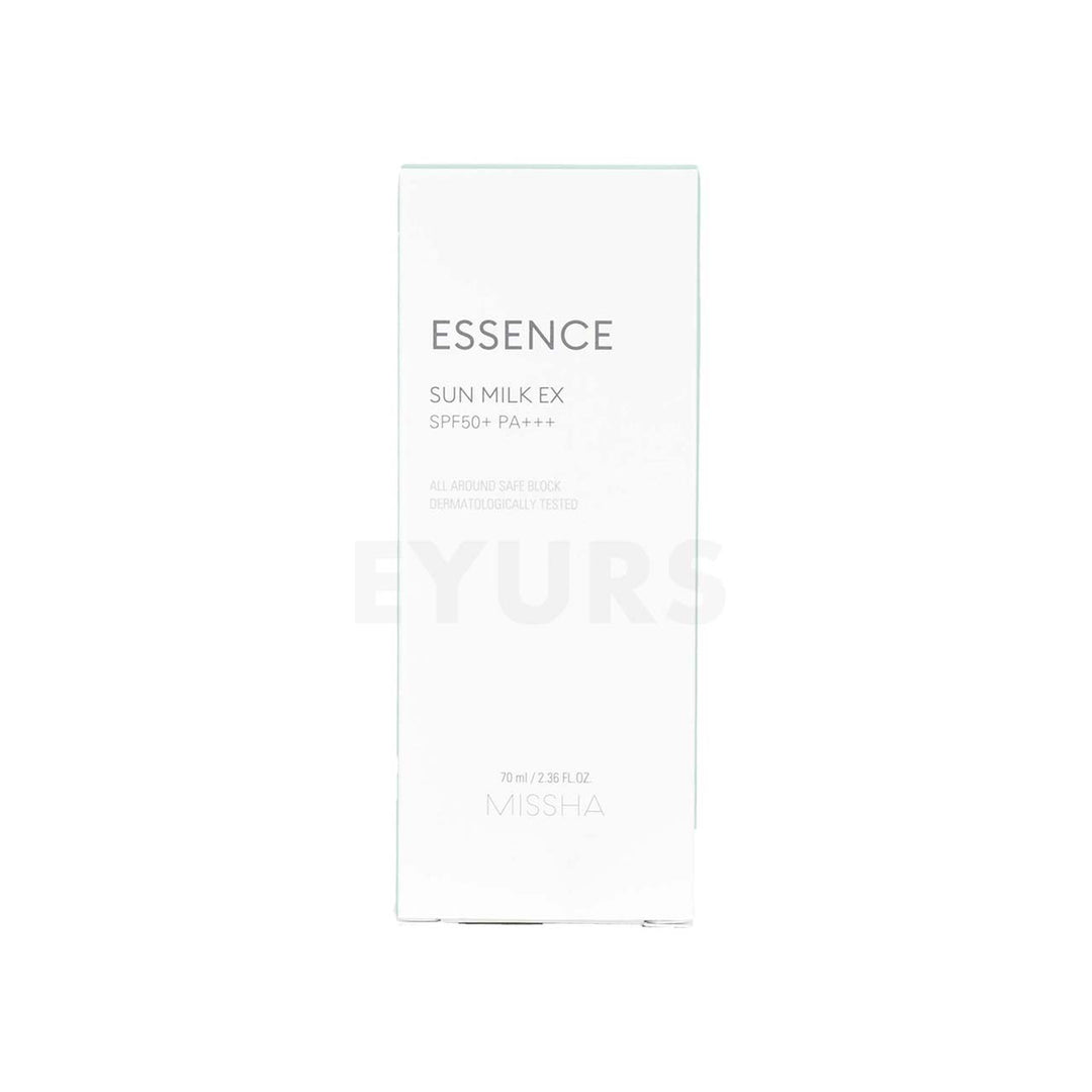 missha all around safe block essence sun milk ex spf 50 front side packaging