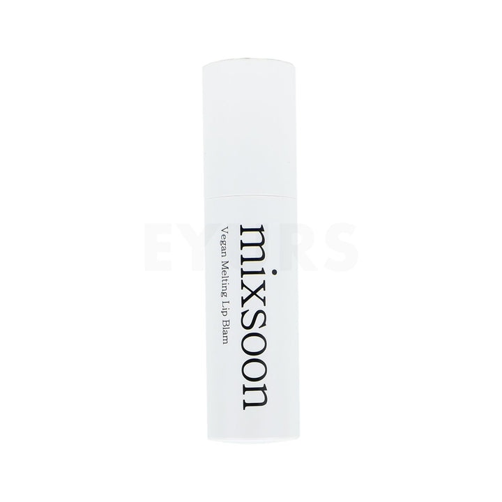 mixsoon vegan melting lip balm clear front side of product