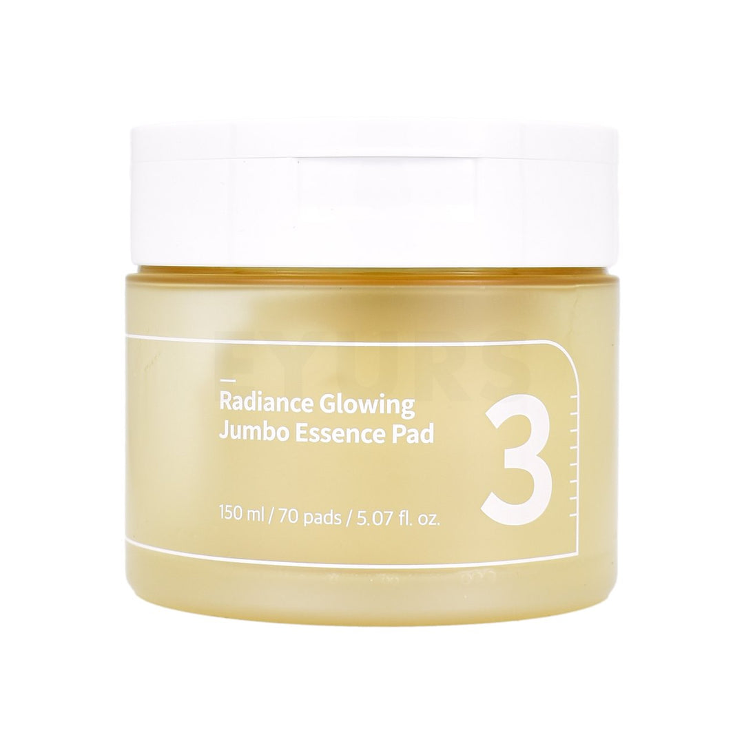 numbuzin no 3 radiance glowing jumbo essence pad front side of product