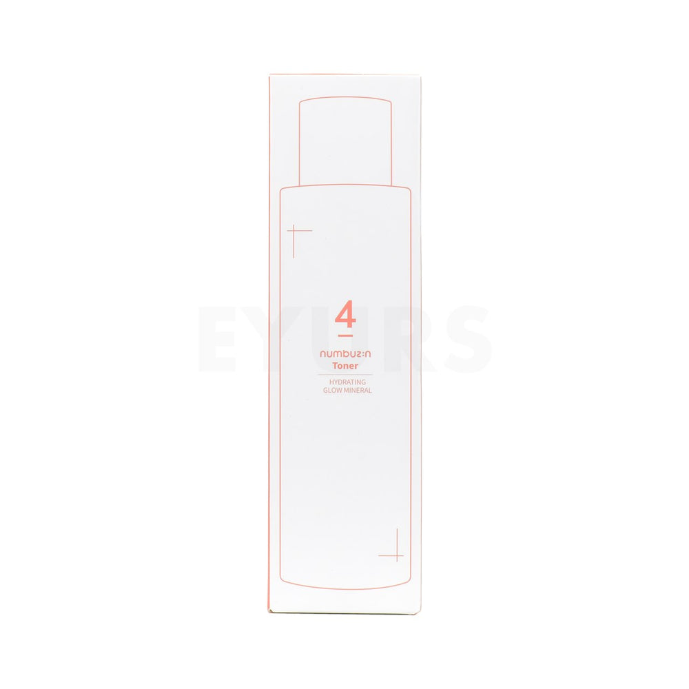 numbuzin no.4 hydrating glow mineral toner front side packaging box