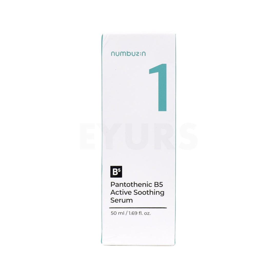 numbuzin no.1 pantothenic b5 active soothing serum front side packaging box