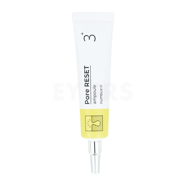 numbuzin no.3 pore reset ampoule shot front side of product