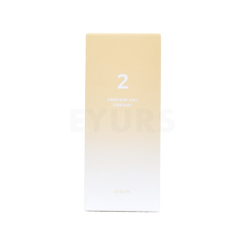 numbuzin number 2 protein 43 percent creamy serum front side packaging box