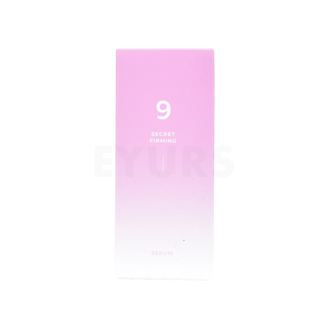 numbuzin number 9 secret firming serum front side packaging box