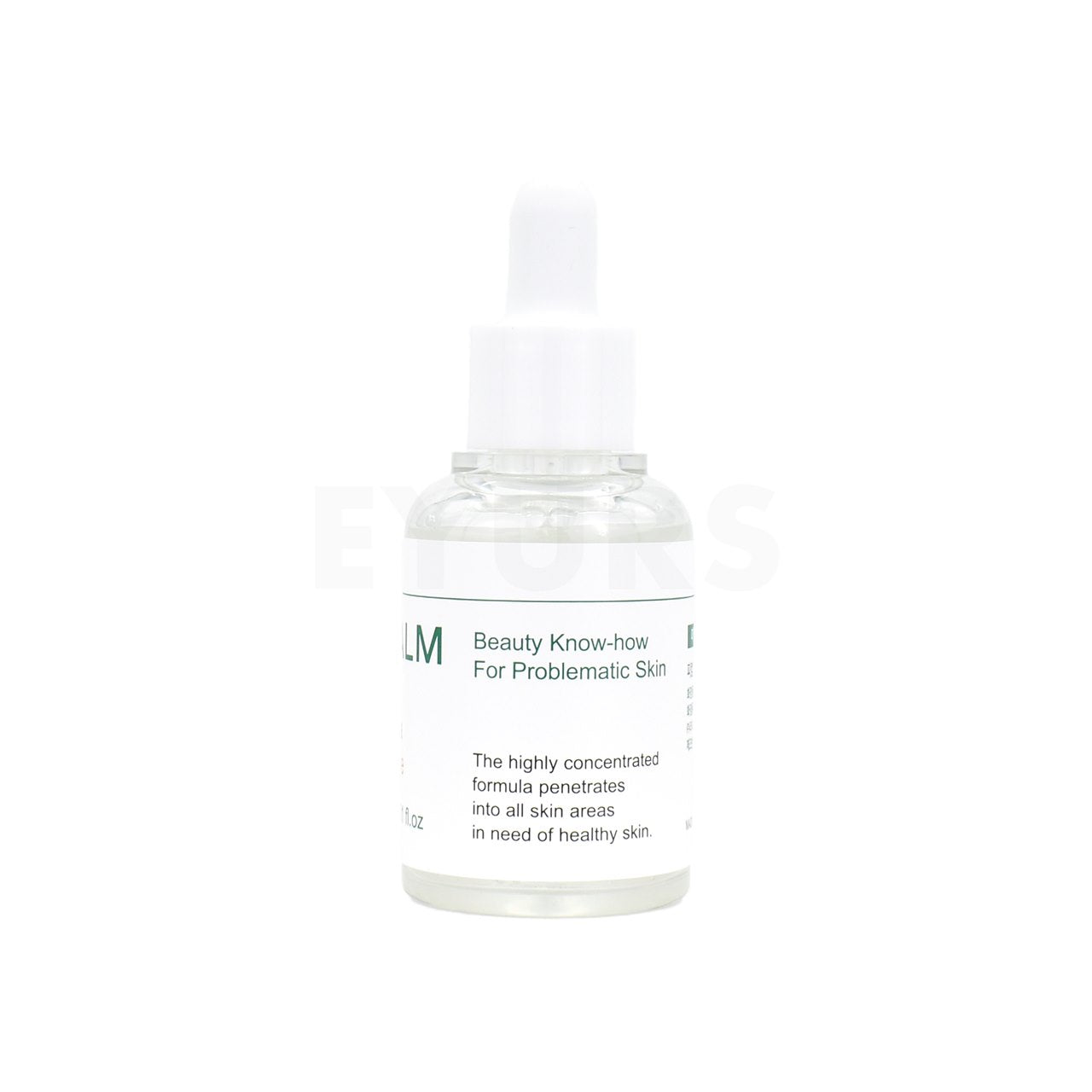 pcalm porsica ampoule back of product