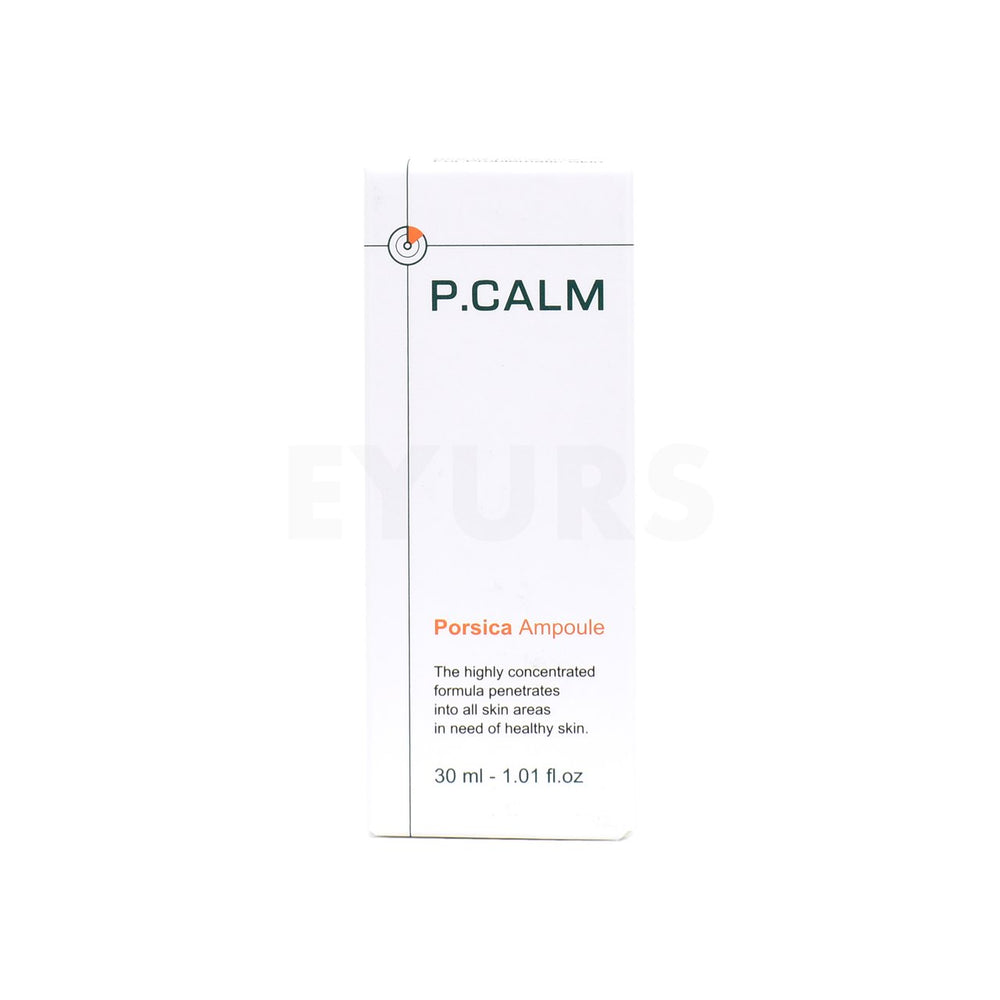 pcalm porsica ampoule front side packaging box