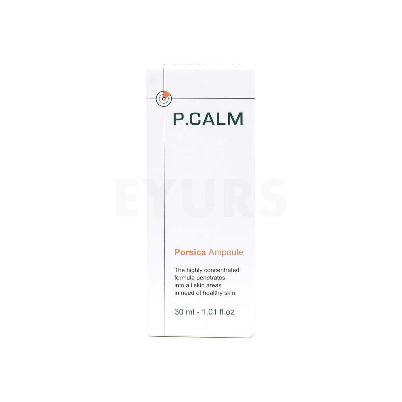 pcalm porsica ampoule front side packaging box