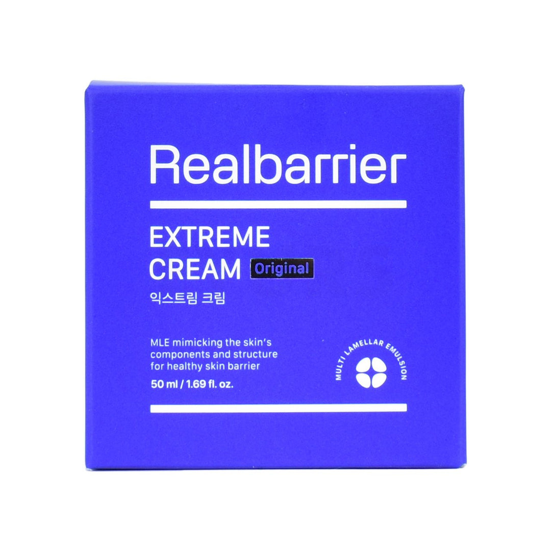 real barrier extreme cream front side packaging box