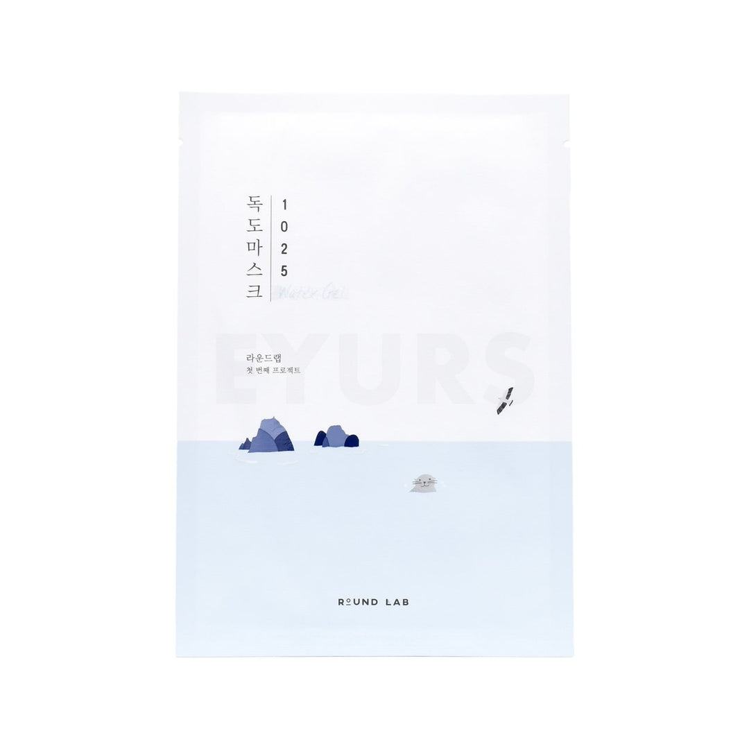 round lab 1025 dokdo hydrating water gel mask front side sheet mask