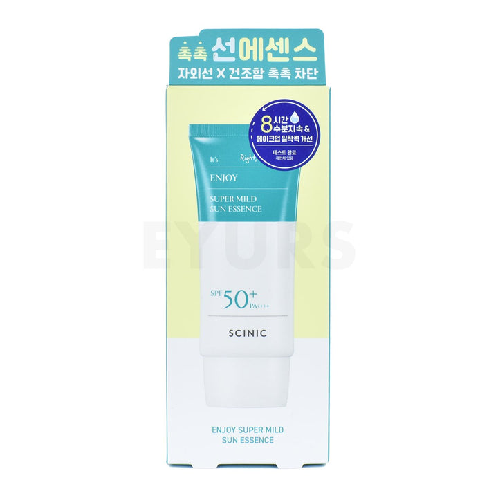 scinic enjoy super mild sun essence front side packaging