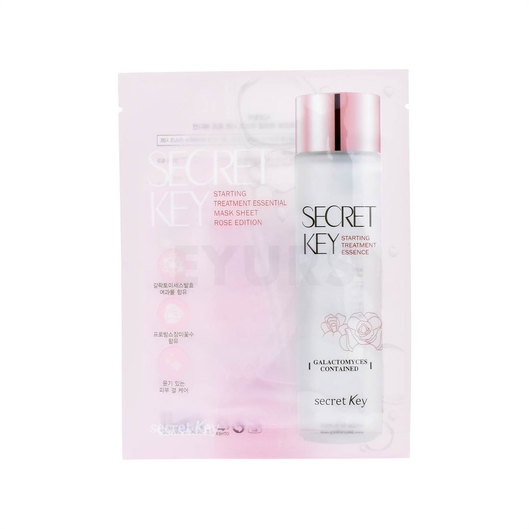 secret key starting treatment essential mask sheet rose edition