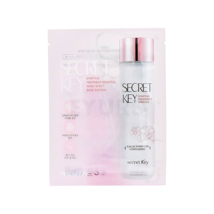 secret key starting treatment essential mask sheet rose edition