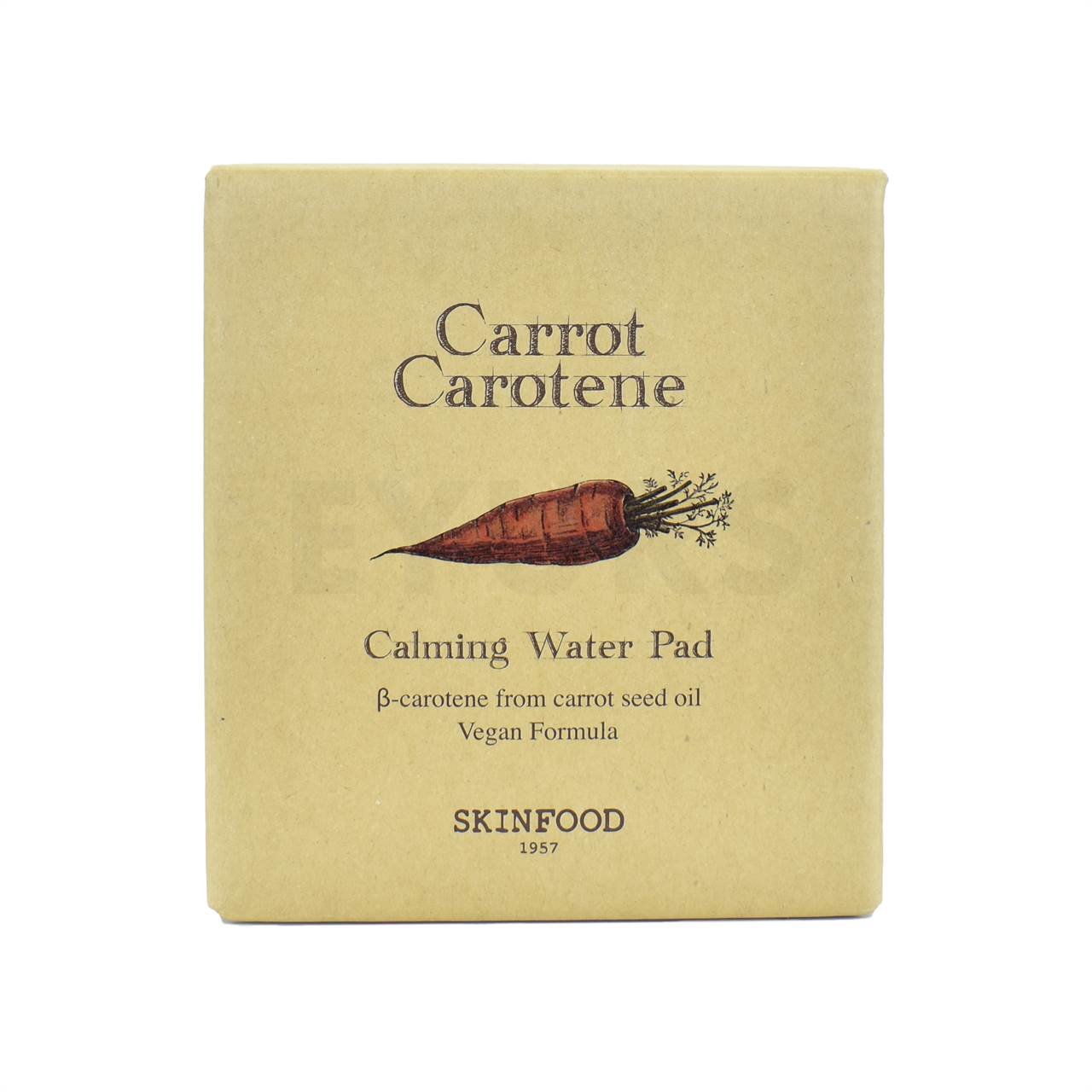 skinfood carrot carotene calming water pad front side packaging