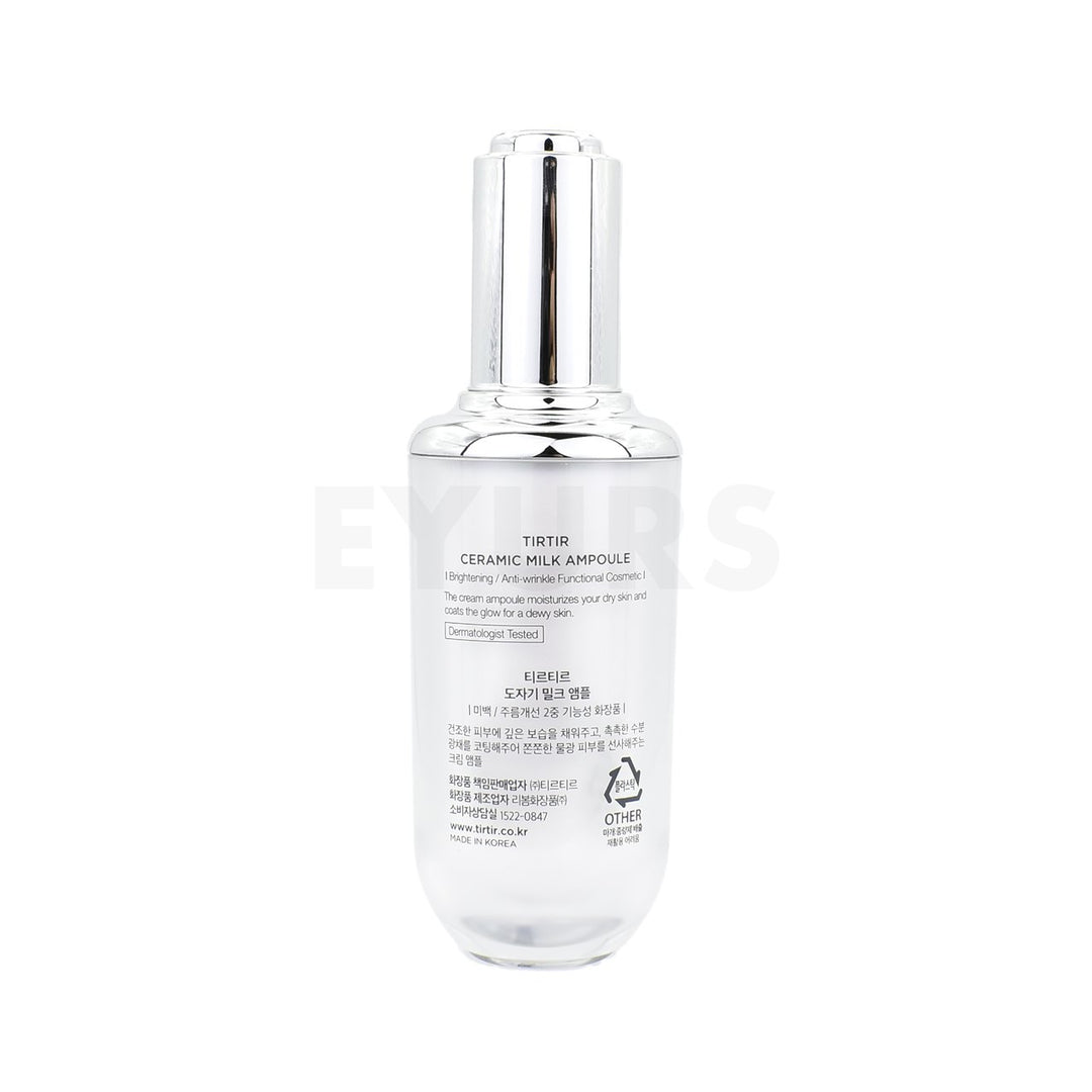 tirtir ceramic milk ampoule 40ml back of product